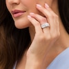 Thumbnail Image 2 of 3 CT. T.W. Diamond Frame Three Piece Bridal Set in 10K White Gold