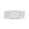 Thumbnail Image 4 of 3 CT. T.W. Diamond Frame Three Piece Bridal Set in 10K White Gold