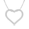 Thumbnail Image 0 of Adrianna Papell 1/3 CT.T .W. Diamond Filigree Heart Pendant in 10K Two-Tone Gold