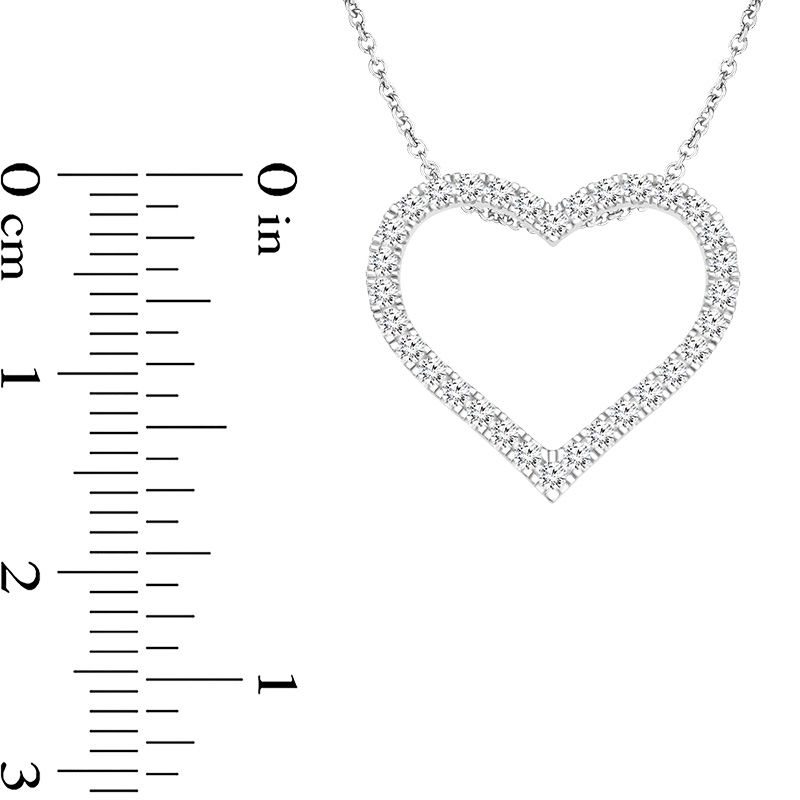 Adrianna Papell 1/3 CT.T .W. Diamond Filigree Heart Pendant in 10K Two-Tone Gold