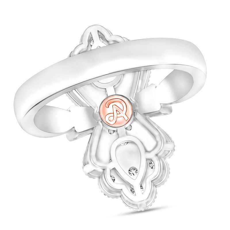 Adrianna Papell 1/2 CT. T.W. Diamond Art Deco Ring in 10K Two-Tone Gold