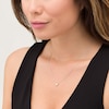 Thumbnail Image 2 of 1/5 CT. Emerald-Cut Diamond Solitaire Vintage-Style Necklace in 10K White Gold