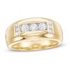 Thumbnail Image 0 of Men's 5/8 CT. T.W. Diamond Three Stone Collar Ring in 10K Gold