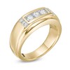 Thumbnail Image 2 of 5/8 CT. T.W. Diamond Three Stone Collar Ring in 10K Gold