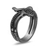 Thumbnail Image 2 of Enchanted Disney Villains Jafar 1/5 CT. T.W. Black Diamond Snake Ring in Sterling Silver with Black Rhodium - Size 7
