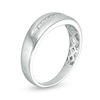 Thumbnail Image 5 of 1-1/6 CT. T.W. Diamond Frame Wedding Ensemble in 10K White Gold - Size 7 and 10.5
