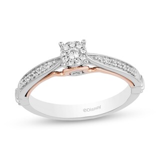 Enchanted Disney Aurora 1 6 Ct T W Diamond Promise Ring In 10k