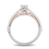Thumbnail Image 4 of Enchanted Disney Aurora 1/6 CT. T.W. Diamond Promise Ring in 10K Two-Tone Gold