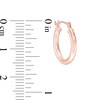 Thumbnail Image 2 of 2.0 x 14.0mm Tube Hoop Earrings in 14K Rose Gold