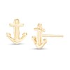 Thumbnail Image 2 of Anchor Stud Earrings in 14K Gold