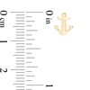 Thumbnail Image 3 of Anchor Stud Earrings in 14K Gold