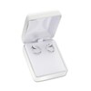 2.0 x 14.0mm Tube Hoop Earrings in 14K White Gold