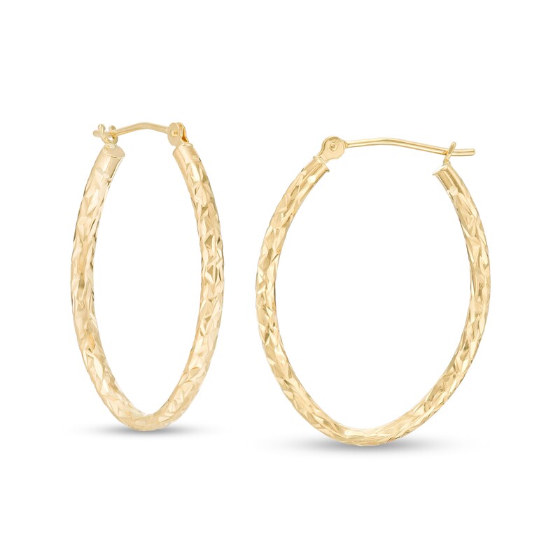 14k Yellow Gold Solid Hoops Round Earrings Diamond Cut Polished Fancy Genuine Design 25 x 3 mm 14k Yellow Gold Solid Hoops Round Earrings Diamond Cut Polished Fancy Genuine Design 25 x 3 mm