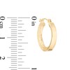 Thumbnail Image 3 of 16.0mm Textured Hoop Earrings in 14K Gold