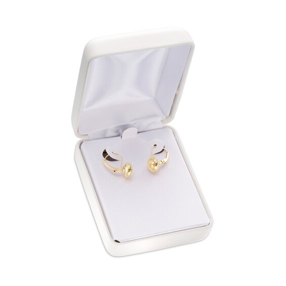 7.0mm Button Drop Earrings in 14K Gold 7.0mm Button Drop Earrings in 14K Gold
