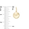 7.0mm Button Drop Earrings in 14K Gold