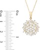 Thumbnail Image 2 of 1 CT. T.W. Composite Diamond Starburst Pendant in 10K Gold