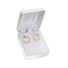 Thumbnail Image 2 of 18.0mm Beaded Twist Hoop Earrings in 14K Gold