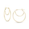 Thumbnail Image 1 of 22.0mm Double Row Hoop Earrings in 14K Gold