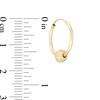 Thumbnail Image 3 of 16.0mm Sliding Bead Hoop Earrings in 14K Gold