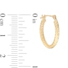 Thumbnail Image 2 of 1.75 x 16.0mm Spiral Rope Hoop Earrings in 14K Gold
