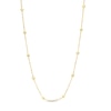 Thumbnail Image 1 of Textured Brilliance Bead Station Necklace in 10K Gold
