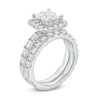 Thumbnail Image 1 of 3 CT. T.W. Quad Princess-Cut Diamond Frame Bridal Set in 14K White Gold