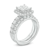 Thumbnail Image 2 of 3 CT. T.W. Quad Princess-Cut Diamond Frame Bridal Set in 14K White Gold