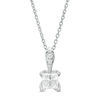 Thumbnail Image 1 of Love's Destiny by Zales 5/8 CT. T.W. Certified Princess-Cut Diamond Pendant in 14K White Gold (I/I2)