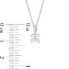 Thumbnail Image 3 of Love's Destiny by Zales 5/8 CT. T.W. Certified Princess-Cut Diamond Pendant in 14K White Gold (I/I2)