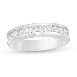 1 CT. T.W. Certified Diamond Band in 14K White Gold (I/SI2)