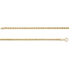 Thumbnail Image 1 of 2.0mm Diamond-Cut Rope Chain Anklet in Hollow 10K Gold - 10"