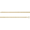 Thumbnail Image 2 of 2.0mm Diamond-Cut Rope Chain Anklet in Hollow 10K Gold - 10"
