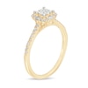 Thumbnail Image 1 of 3/8 CT. T.W. Princess-Cut Quad Diamond Frame Engagement Ring in 10K Gold