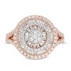Thumbnail Image 2 of 1 CT. T.W. Composite Diamond Layered Frame Ring in 10K Rose Gold