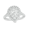 Thumbnail Image 0 of Love's Destiny by Zales 1-3/4 CT. T.W. Certified Pear-Shaped Diamond Frame Engagement Ring in 14K White Gold (I/SI2)