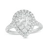 Thumbnail Image 1 of Love's Destiny by Zales 1-3/4 CT. T.W. Certified Pear-Shaped Diamond Frame Engagement Ring in 14K White Gold (I/SI2)
