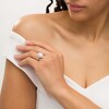 Thumbnail Image 2 of Love's Destiny by Zales 1-3/4 CT. T.W. Certified Pear-Shaped Diamond Frame Engagement Ring in 14K White Gold (I/SI2)