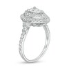 Thumbnail Image 3 of Love's Destiny by Zales 1-3/4 CT. T.W. Certified Pear-Shaped Diamond Frame Engagement Ring in 14K White Gold (I/SI2)