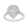 Thumbnail Image 4 of Love's Destiny by Zales 1-3/4 CT. T.W. Certified Pear-Shaped Diamond Frame Engagement Ring in 14K White Gold (I/SI2)