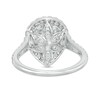 Thumbnail Image 4 of Love's Destiny by Zales 1-3/4 CT. T.W. Certified Pear-Shaped Diamond Frame Engagement Ring in 14K White Gold (I/SI2)