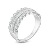 Thumbnail Image 3 of 3/8 CT. T.W. Diamond Multi-Row Art Deco Band in 10K White Gold