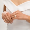 Thumbnail Image 3 of Ladies' and Men's 1/3 CT. T.W. Diamond Bridal and Wedding Band Set in 10K Two-Tone Gold - Size 7 and 10