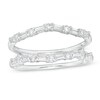 Thumbnail Image 1 of 1/2 CT. T.W. Baguette and Round Diamond Contour Solitaire Enhancer in 14K White Gold
