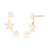 Thumbnail Image 1 of Star Trio Crawler Earrings in 14K Gold