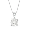 Thumbnail Image 1 of 1 CT. Diamond Solitaire Pendant in 14K White Gold (J/I3)