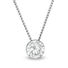 Thumbnail Image 1 of 3/8 CT. Diamond Solitaire Pendant in 14K White Gold