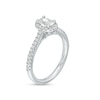 Thumbnail Image 2 of 3/4 CT. T.W. Oval Diamond Frame Engagement Ring in 14K White Gold