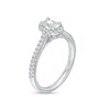 Thumbnail Image 3 of 3/4 CT. T.W. Oval Diamond Frame Engagement Ring in 14K White Gold