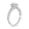Thumbnail Image 3 of 3/4 CT. T.W. Pear-Shaped Diamond Frame Vintage-Style Engagement Ring in 10K White Gold
